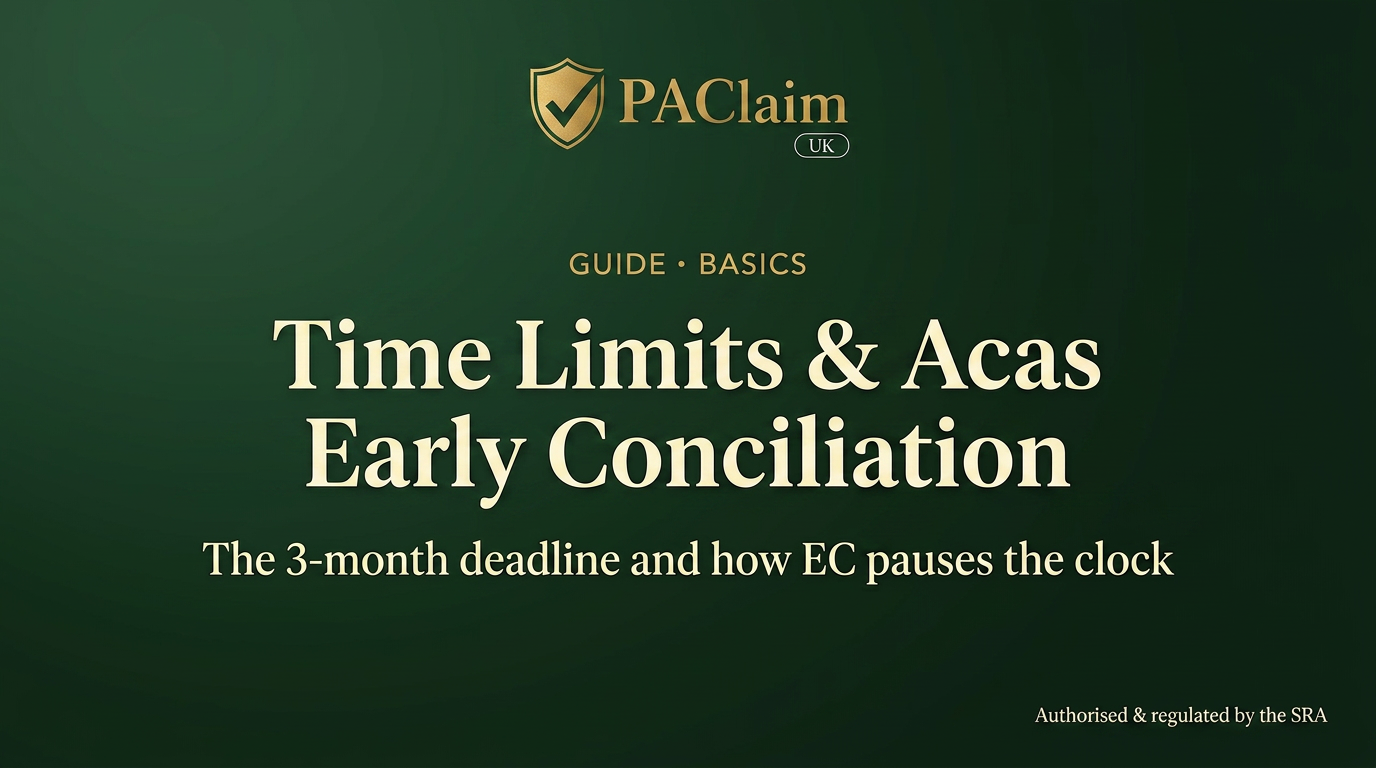 Protective Award Time Limits & Acas EC | PA Claim